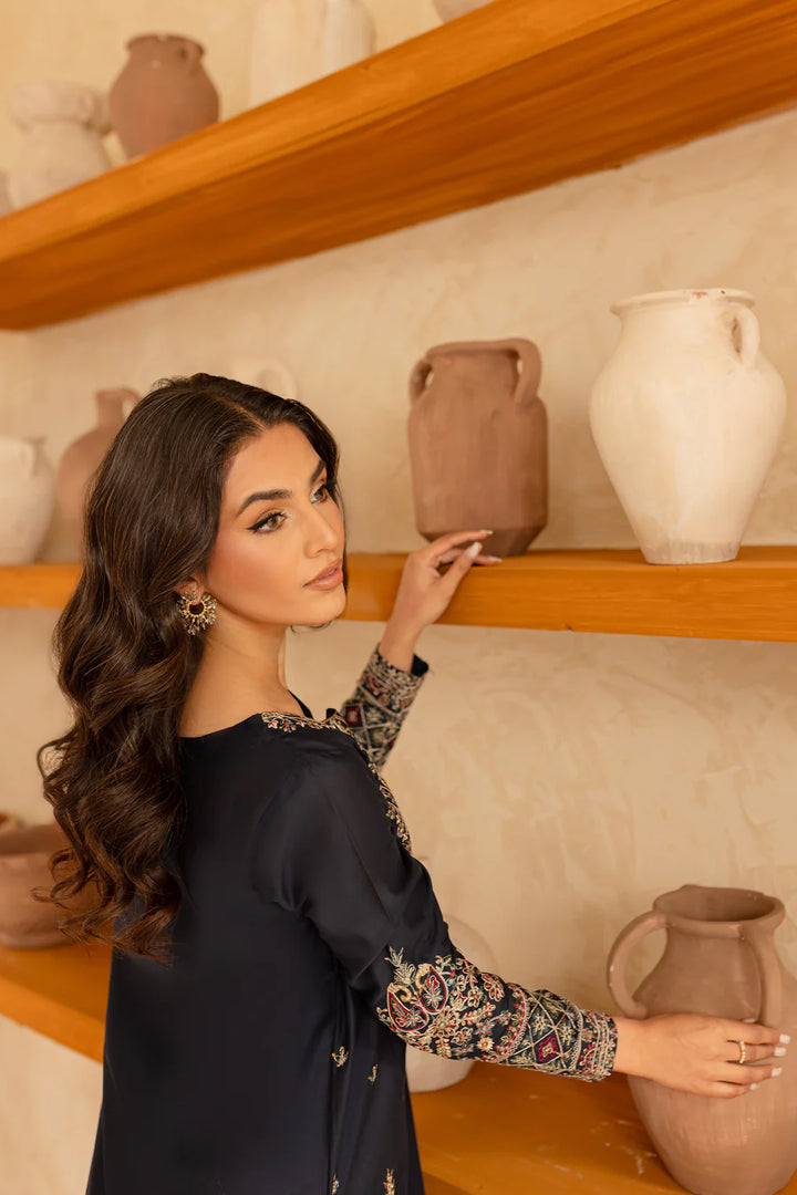 Black Opal - 2 PC Embroidered Dress