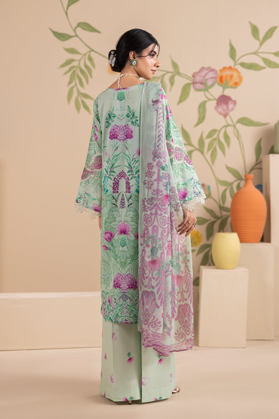 VEYA– Printed Luxury Pret (3Pcs)