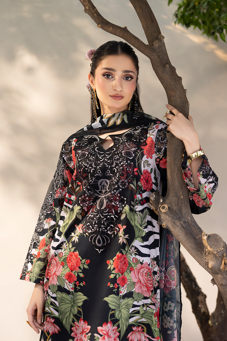 MEHER – Printed Luxury Pret (3Pcs)