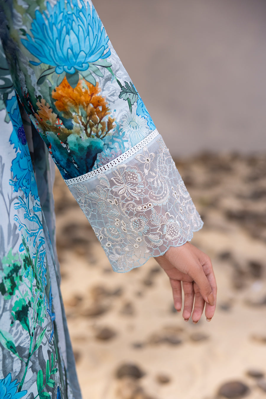 UNDER SEA – Printed Luxury Pret (3Pcs)