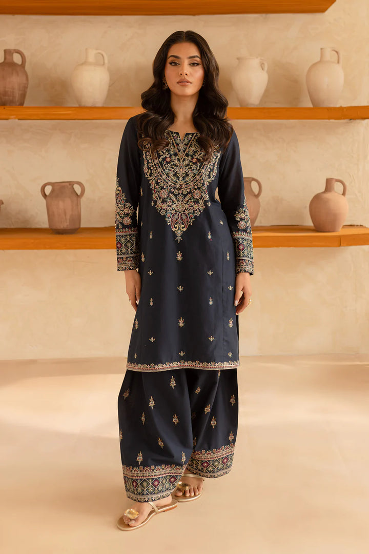 Black Opal - 2 PC Embroidered Dress