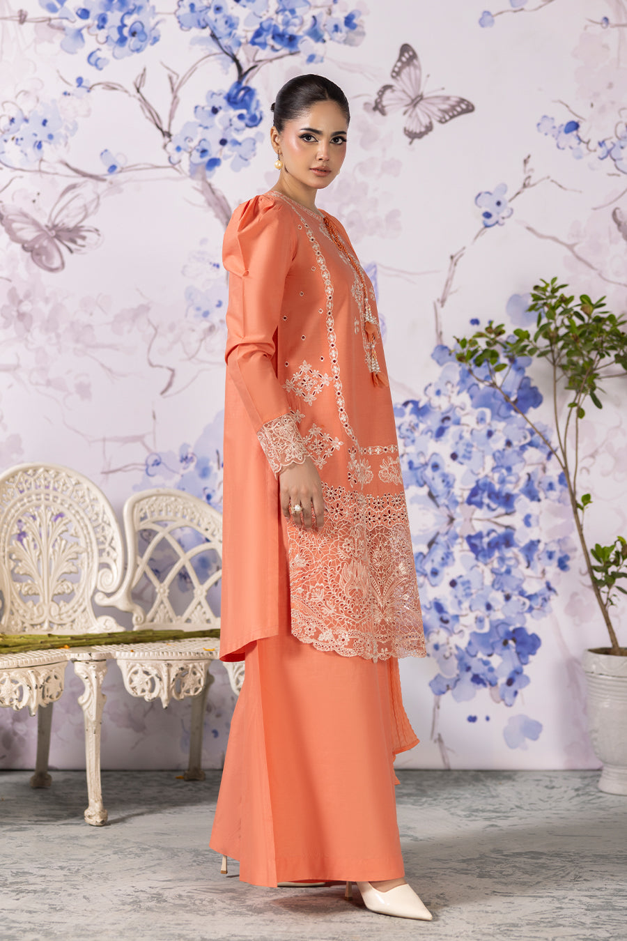 Peach Moonstone-Luxury Pret (3PC)