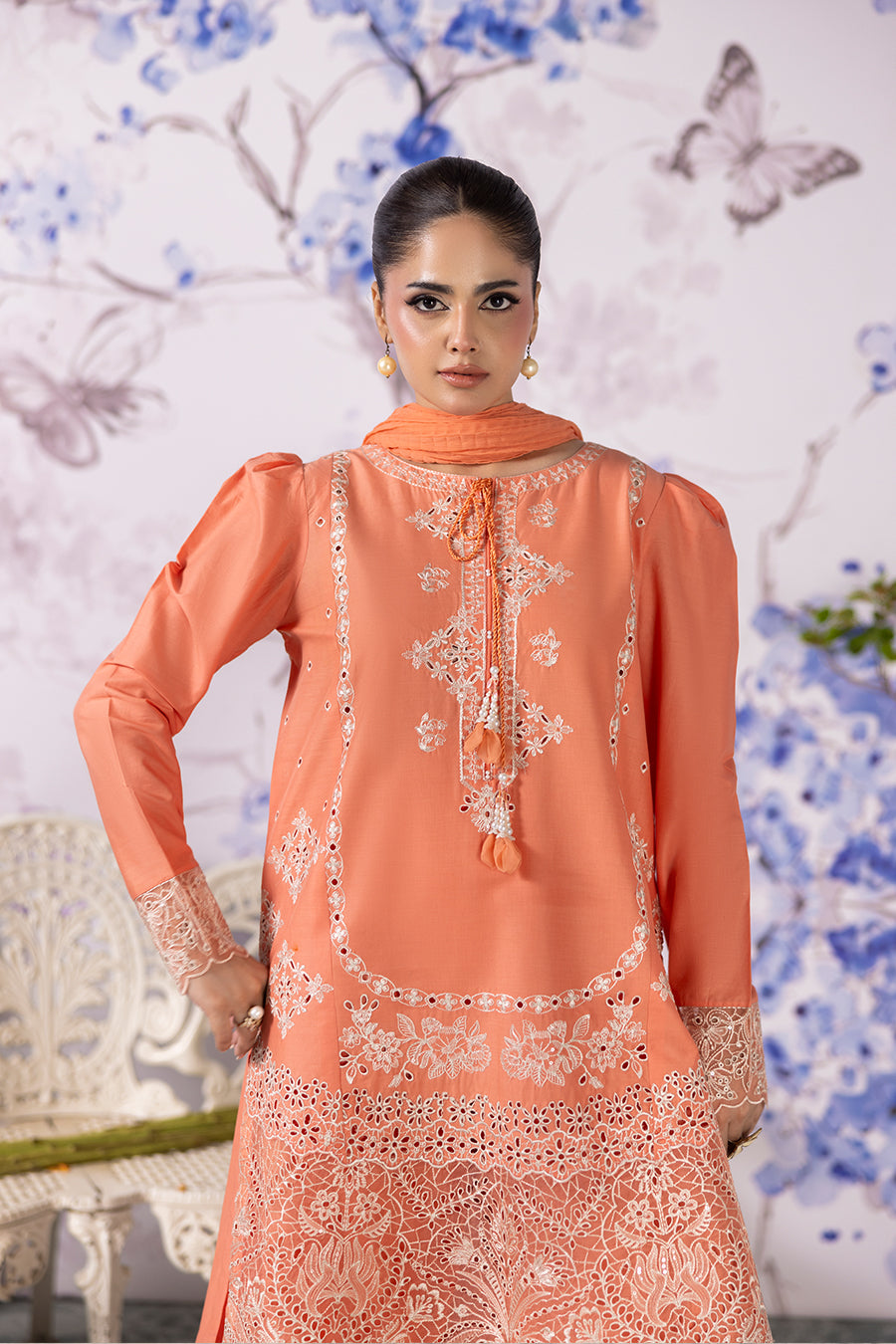 Peach Moonstone-Luxury Pret (3PC)