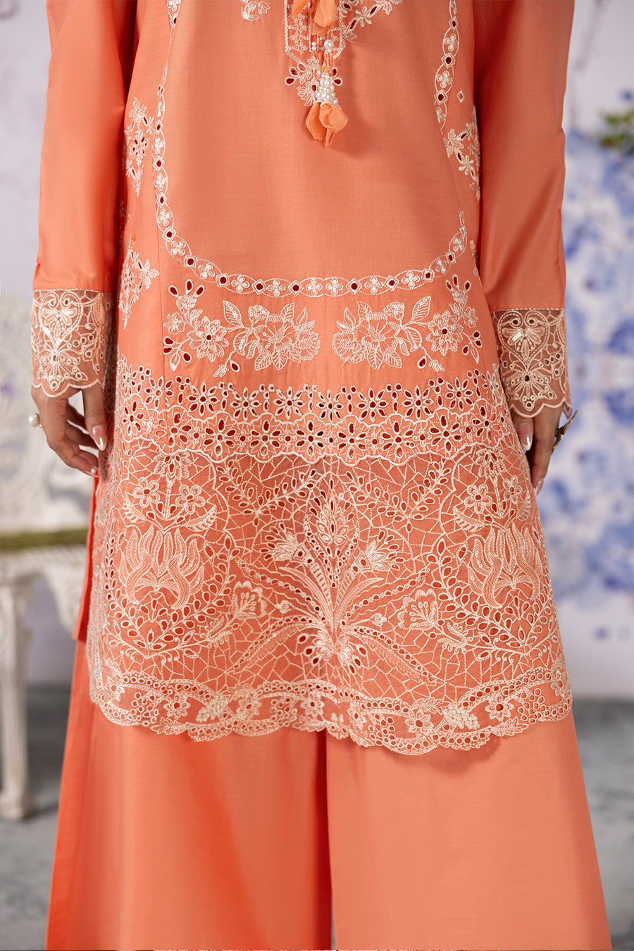 Peach Moonstone-Luxury Pret (3PC)