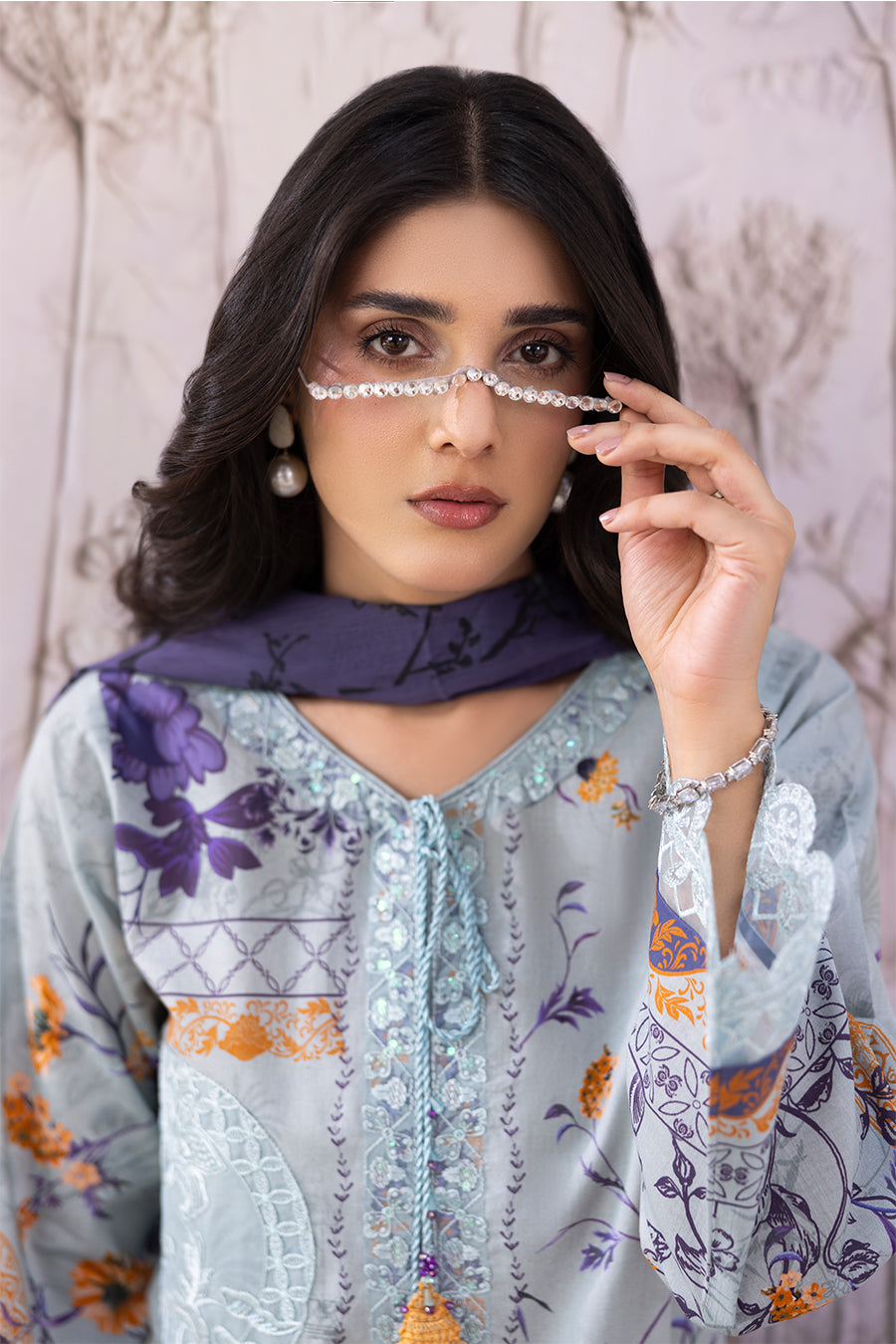 SKY – Printed Luxury Pret (3Pcs)