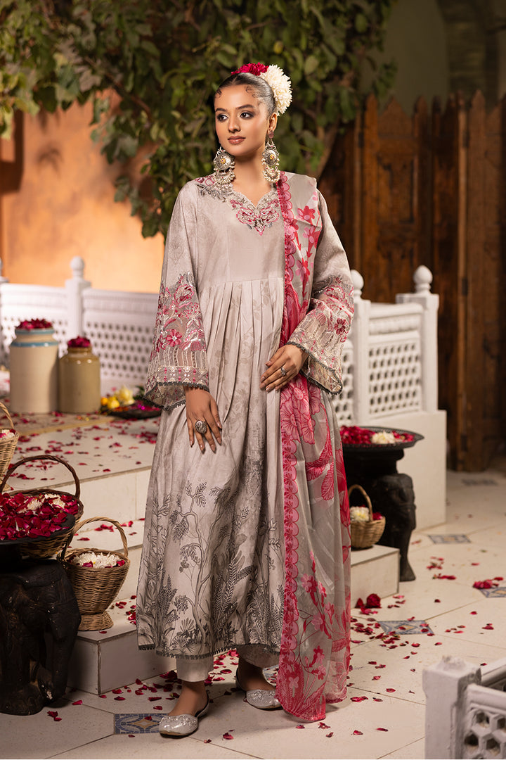 Afreen - Cotton Cambric Frock (3PC)