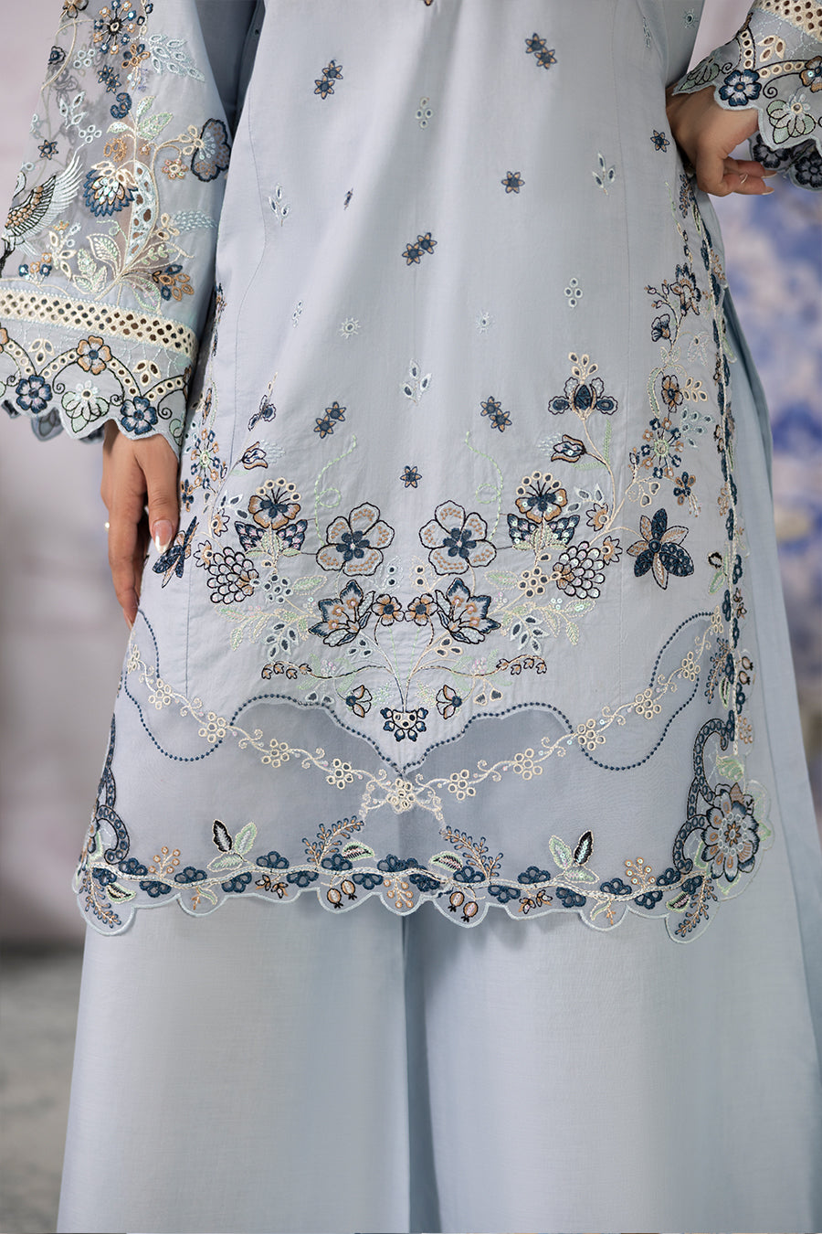 Aquamarine-Luxury Pret (3PC)