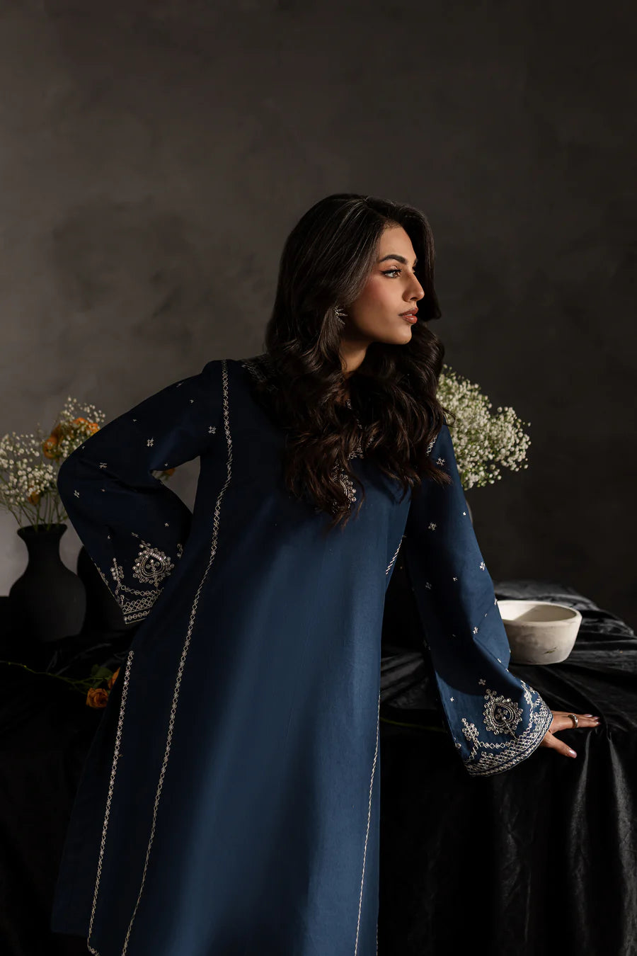 Midora - 2 PC Embroidered Dress
