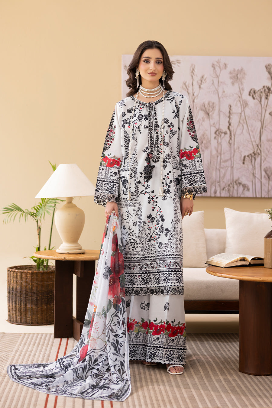 PEARL – Printed Luxury Pret (3Pcs)