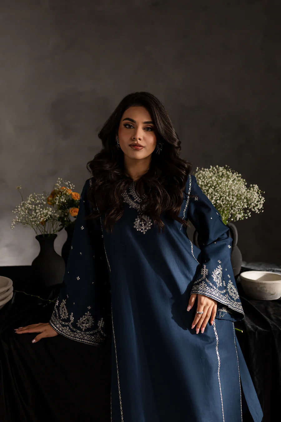 Midora - 2 PC Embroidered Dress