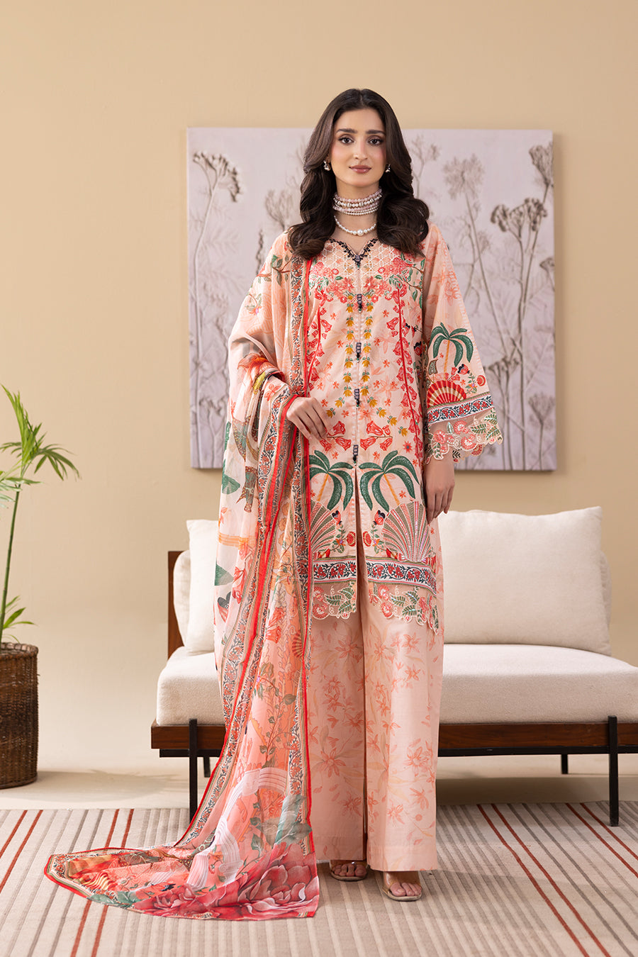 ALORA – Printed Luxury Pret (3Pcs)