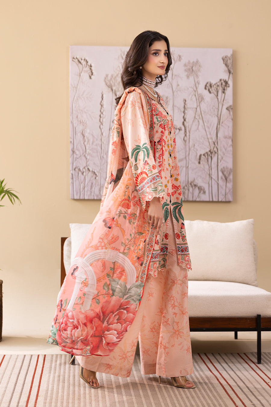 ALORA – Printed Luxury Pret (3Pcs)