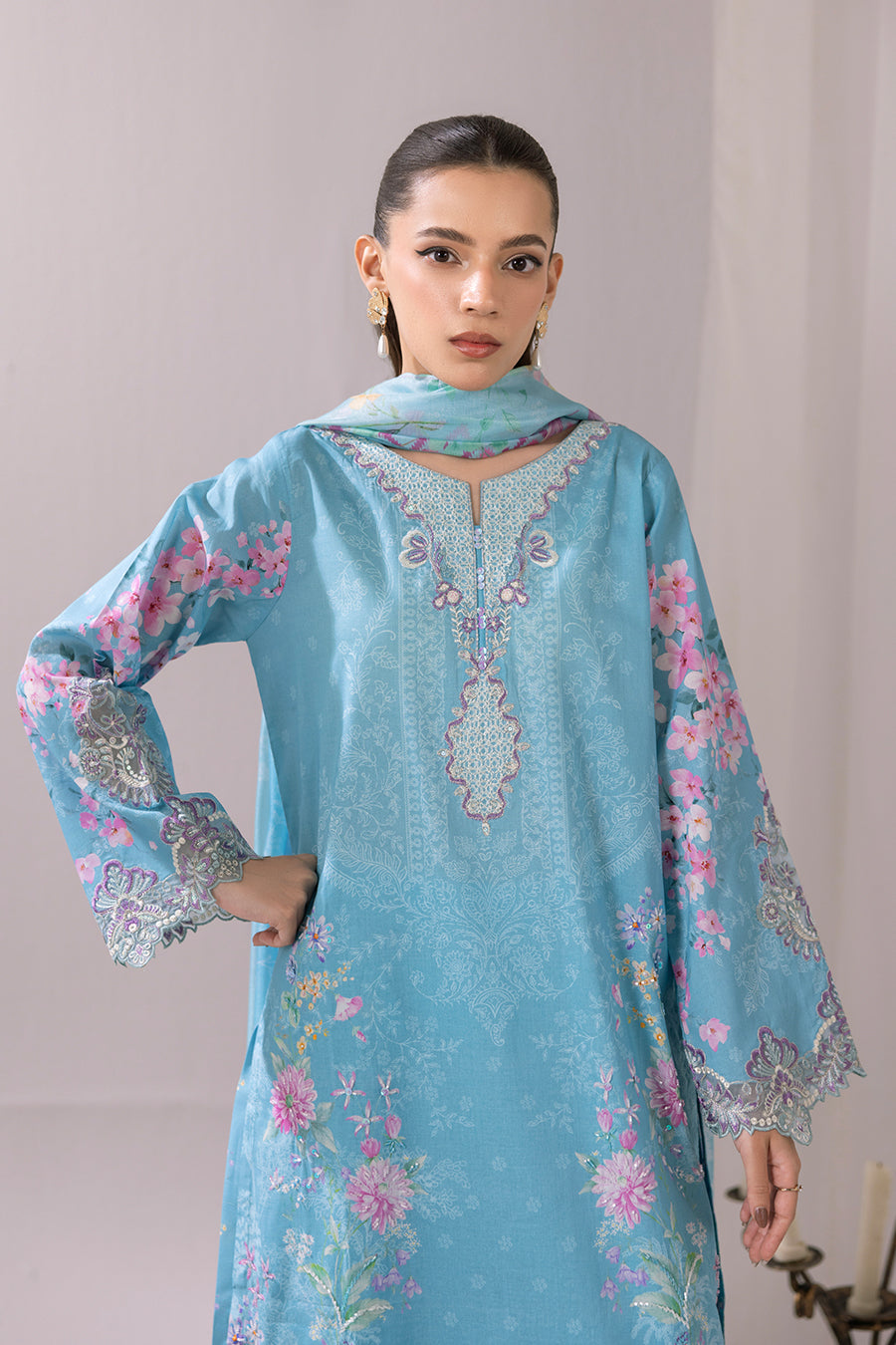 Jasmine-Printed Luxury Pret (3Pcs)