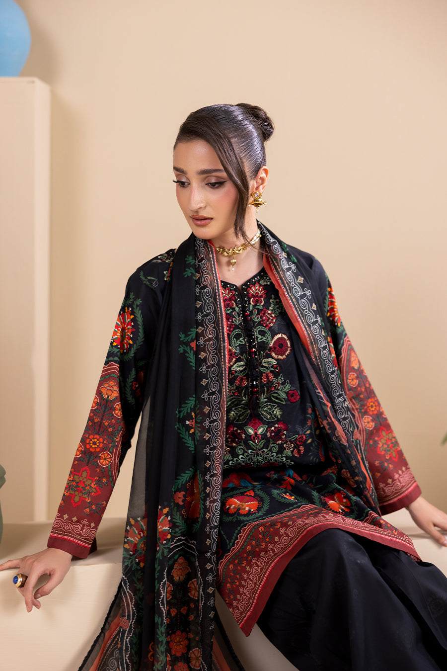 ZARINA – Printed Luxury Pret (3Pcs)