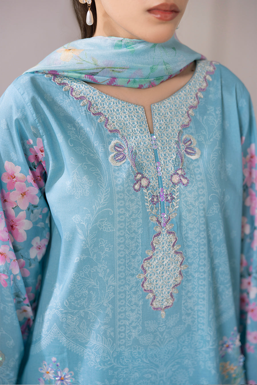 Jasmine-Printed Luxury Pret (3Pcs)