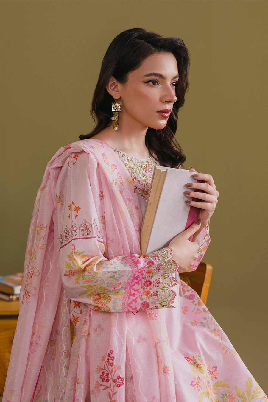 Ember - Printed Luxury Pret ( 3Pcs )