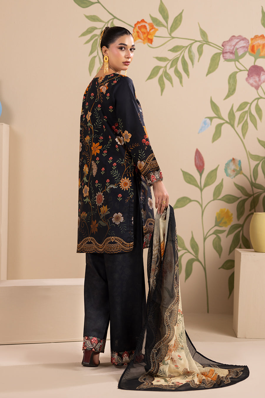 NOOR – Printed Luxury Pret (3Pcs)